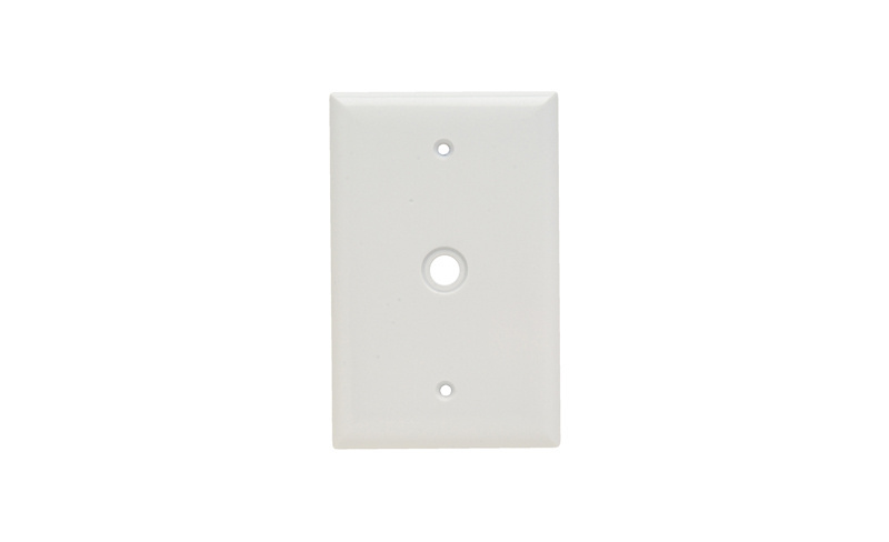 Product image for Pass & Seymour SPJ11-W 1-Gang 1-Telephone/Cable White Smooth Thermoset Plastic Junior-Jumbo Communication Wallplate