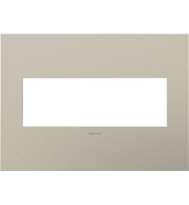 Product image for Pass & Seymour AWC3G-SN4 3-Gang 2-Module Wall Plate - Satin Nickel