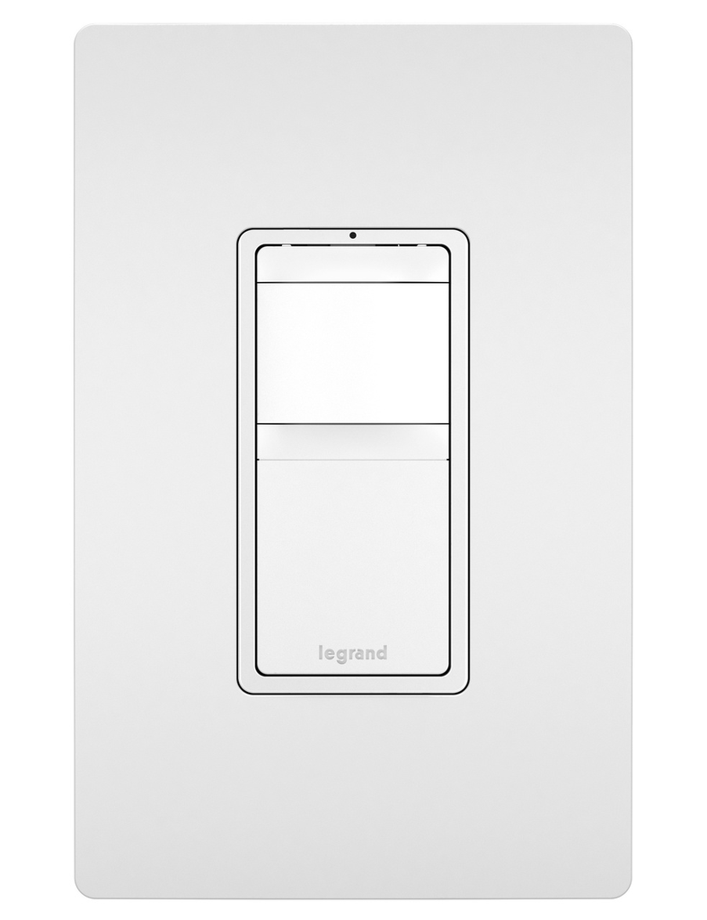 Product image for Pass & Seymour RRW600VTC Radiant 3-Wire Occupancy Sensor, 120V 600W - Tri-Color