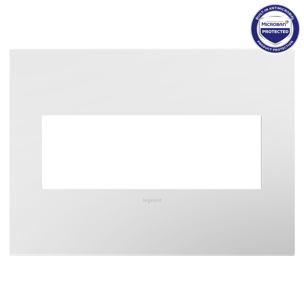 Product image for Pass & Seymour AWP3GPW4 adorne 3Gang Wall Plate - Powder White