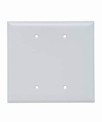 Product image for Pass & Seymour SPO23-W 2Gang Wall Plate, Blank, Jumbo - White