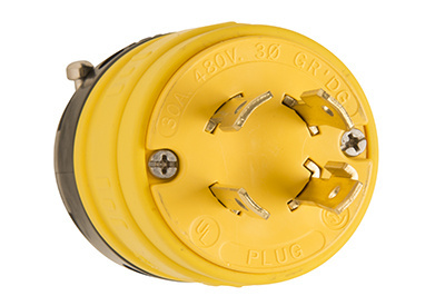 Product image for P&S 2876 TURNLOK RBR PLG 30A 3PH 48