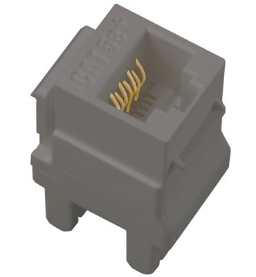 Product image for Pass & Seymour AC5ERJ45M1 Cat 5e T568-AB Keystone Insert - Magnesium