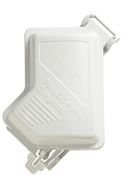 Product image for Pass & Seymour WIUCED10SW 1 Gang Shallow Extra Heavy-Duty While-In-Use White Device Box Cover