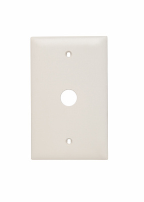 Product image for Pass & Seymour TP60-LA 1-Gang 1-Telephone/Cable Outlet Light Almond Nylon Standard Unbreakable Communication Wallplate
