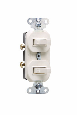 Product image for P&S 670LAG COMBO 2 SWITCHES 1P 20A