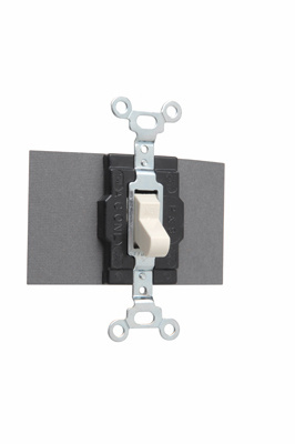 Product image for Pass & Seymour 1221-LA Manual Controller, Single Pole Double Throw, 15A 120/277V - Light Almond
