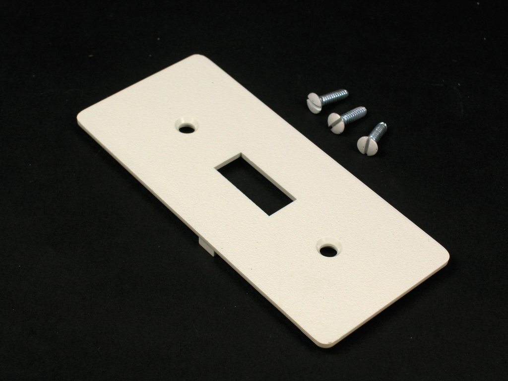 Product image for Wiremold 5507SW-WH 5500-Series Switch Faceplate Fitting
