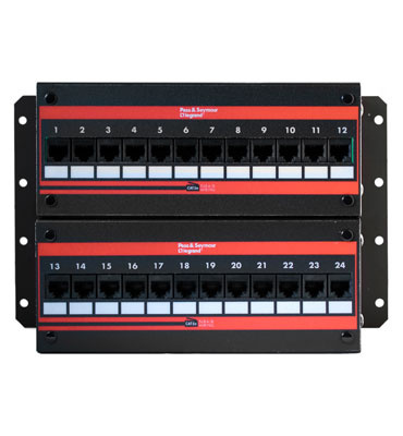Product image for 24 PORT CAT 5E UNIV JACK PANEL