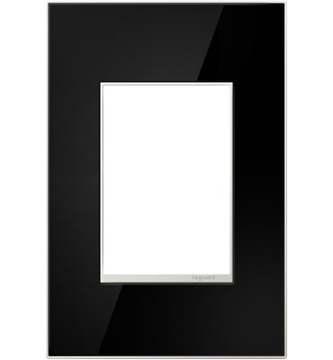 Product image for Pass & Seymour AWM1G3-MB4 1-Gang 3-Module Wall Plate - Mirror Black
