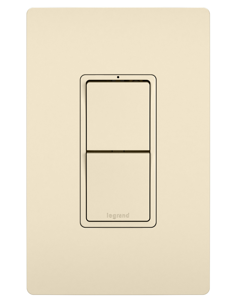 Product image for Pass & Seymour RCD33LA Combination (2) Single Pole/3-Way Switch, 15A 120V - Light Almond