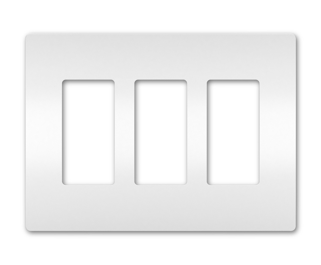 Product image for Pass & Seymour RWP263-W 3Gang Screwless Wall Plate, Radiant® - White
