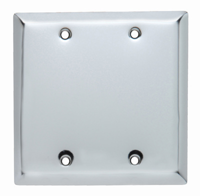 Product image for P&S SB23CH PLATE 2G BLANK CHROME