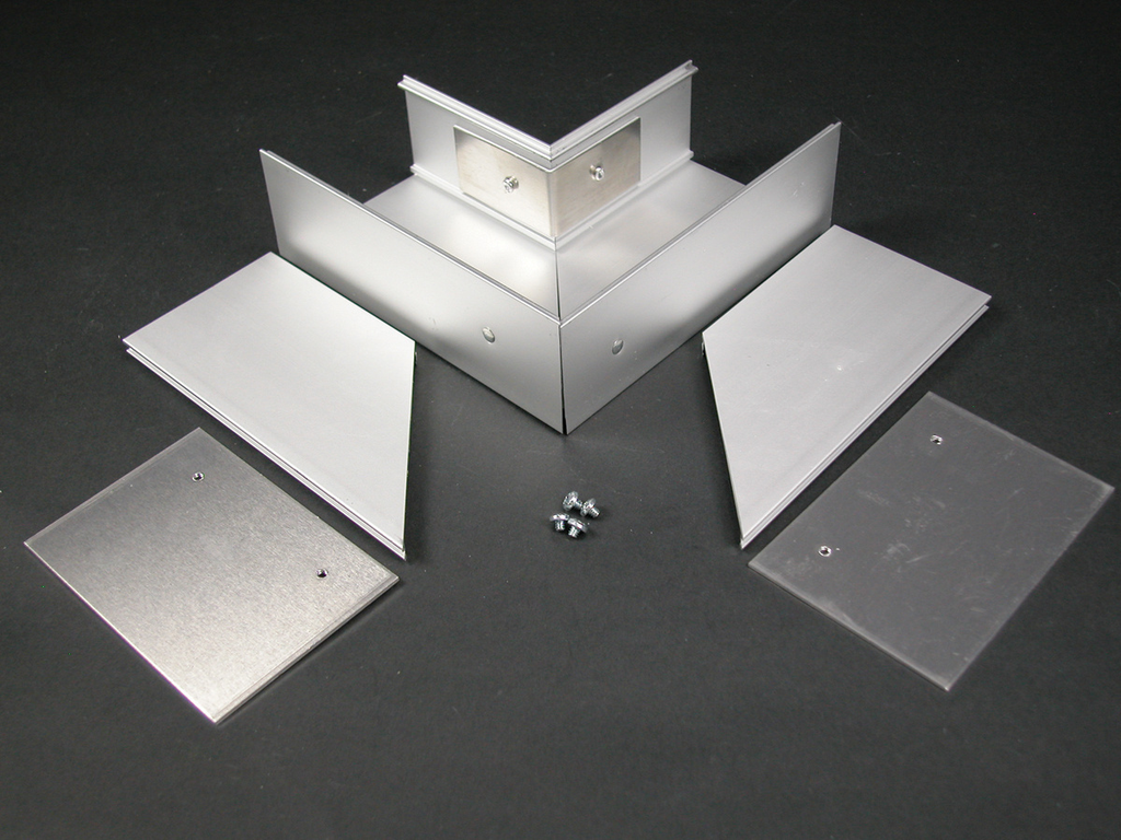 Product image for Wiremold AL3311 AL3300-Series 90 Degree Flat End Fitting