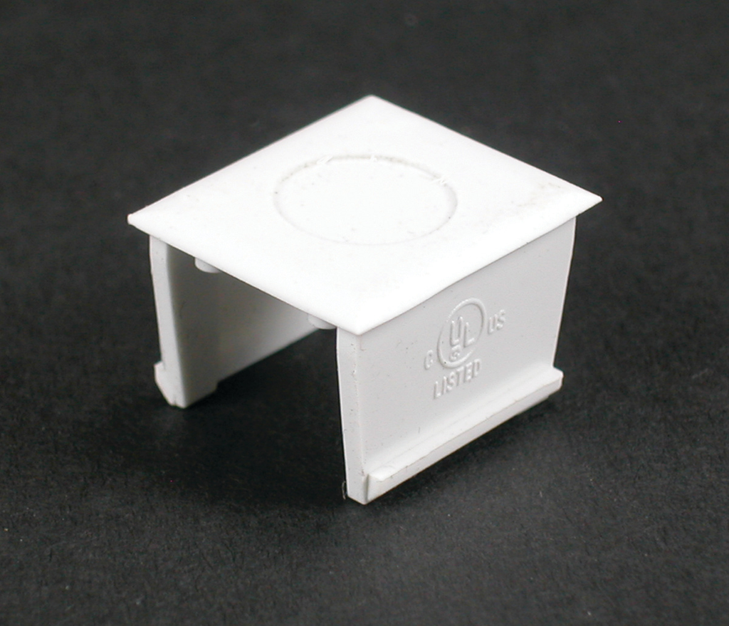 Product image for Wiremold 5004WH 21/32 x 3/4 Inch White Non-Metallic Multiple Channel Raceway Base