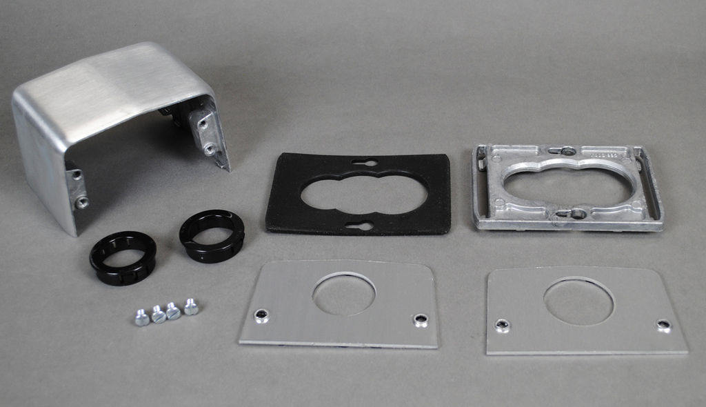 Product image for Wiremold 525B 525-Series Series Four-Piece Communication Service Fitting