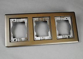 Product image for Wiremold 837TCAL-BZ Carpet and Tile Flange