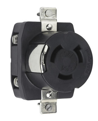 Product image for Pass & Seymour CR6370 Turnlok Receptacle, 2pole 3wire, 50amp 125V, Corrosion Resistant