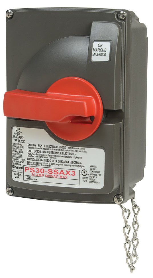 Product image for P&S PS30SSAX3 30A 600VAC N/F SAFETY