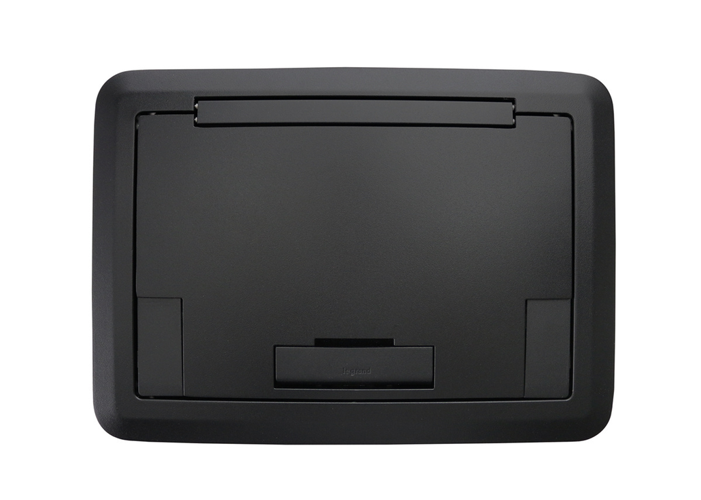 Product image for Wiremold EFB45BTCBK Evolution™-Series EFB45 Floor Box Surface Style Cover with Solid Lid