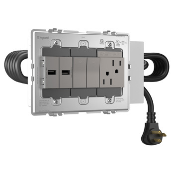 Product image for WM AD3-2UPPR-M ADORNE FPC 3-GANG 2U