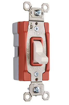 Product image for Pass & Seymour PT20AC3-W PlugTail™ 3Way Toggle Switch, 20A 120/277V - White