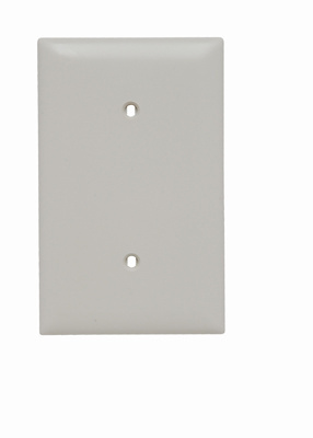 Product image for Pass & Seymour TP14-LA 1Gang Wall Plate, Blank, Nylon, Standard - Light Almond