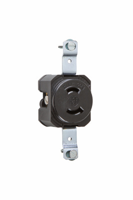 Product image for Pass & Seymour 7535 Receptacle Single 15A 125V Turnlok