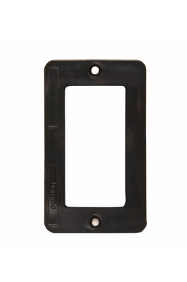 Product image for P&S 3060BK 1G BLACK GFCI COVER PLAT