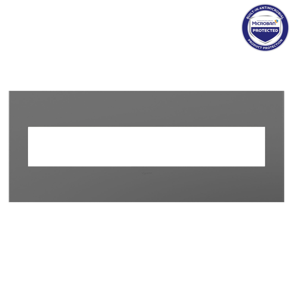 Product image for Pass & Seymour AWP6G-MG1 6 Gang adorne Wall Plate - Magnesium