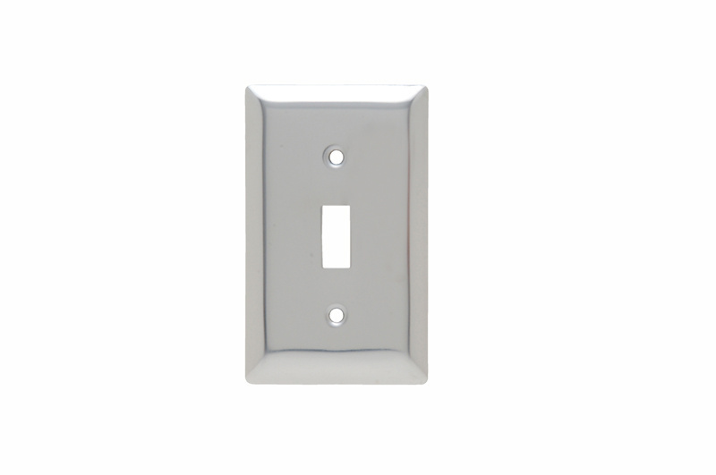 Pass & Seymour SB1-CH 1Gang Wall Plate, Toggle, Standard - Chrome Product image for Pass & Seymour SB1-CH 1Gang Wall Plate, Toggle, Standard - Chrome