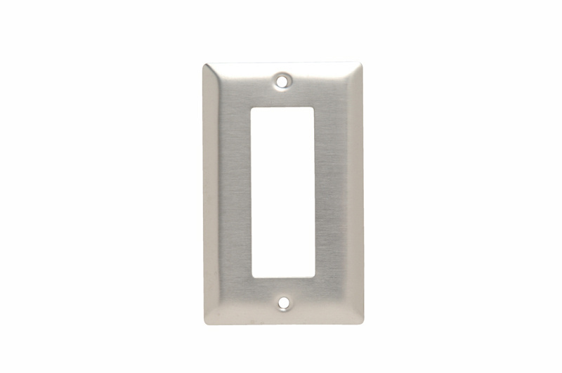 Product image for Pass & Seymour SS9 1Gang Wall Plate, Biplex/Triplex, Standard - 302/304 Stainless Steel
