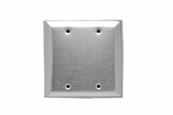 Product image for Pass & Seymour WP23 2-Gang Blank Gasketed Weatherproof Device Box Cover