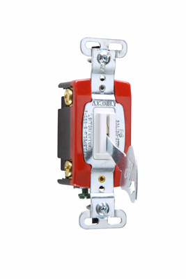 Product image for Pass & Seymour PS20AC4-WL 4way Lock Switch, Back & Side Wire, 20A 120/277V - White