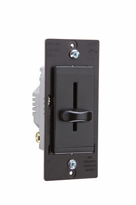 Product image for Pass & Seymour LSSC5-BK Decorator Slide Fan Control, 3-Speed 5amp - Black