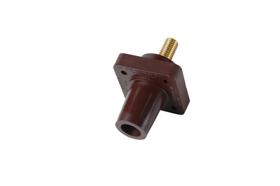 Product image for Pass & Seymour PS40-FRSB-BR F Thread Stud, 400A 600V, Panel Mount - Brown