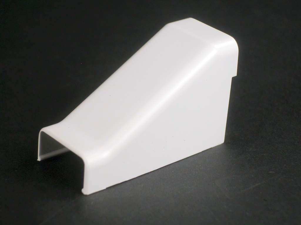 Product image for Wiremold 2886 2-3/8 x 1-9/16" Ivory Non-Metallic 1-Channel Drop Ceiling Connector