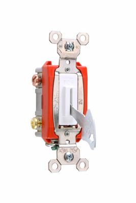 Product image for Pass & Seymour PS20AC2-IL 2pole Lock Switch, Back & Side Wire, 20A 120/277V - Ivory