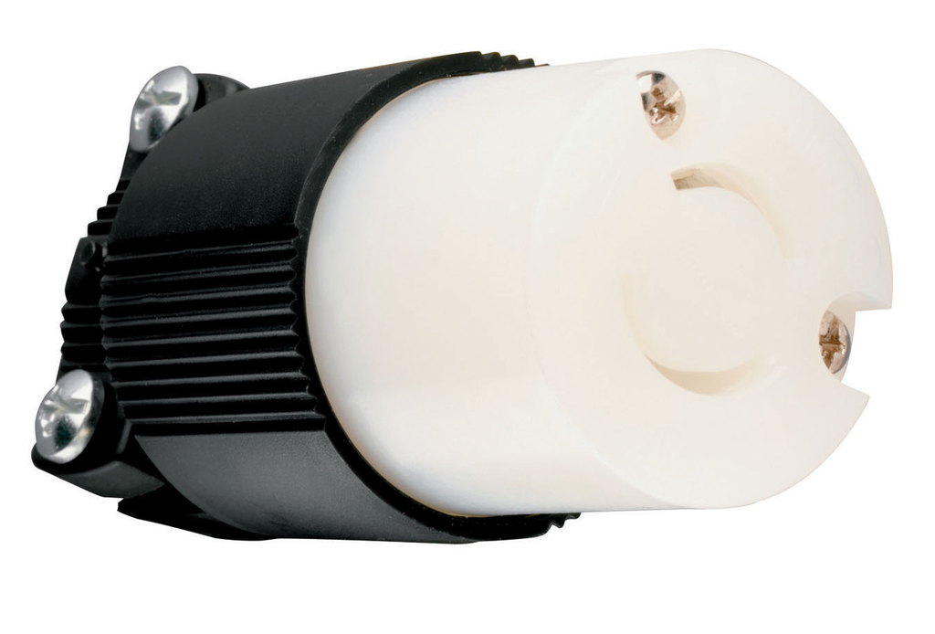 Product image for Pass & Seymour 7101 250 VAC 20 Amp 2-Pole 2-Wire Polarized Locking Device Connector