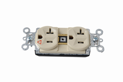 Product image for Pass & Seymour PTIG5362-I PlugTail&#8482; Isolated Ground Spec Grade Duplex Receptacle, 20A 125V - Ivory