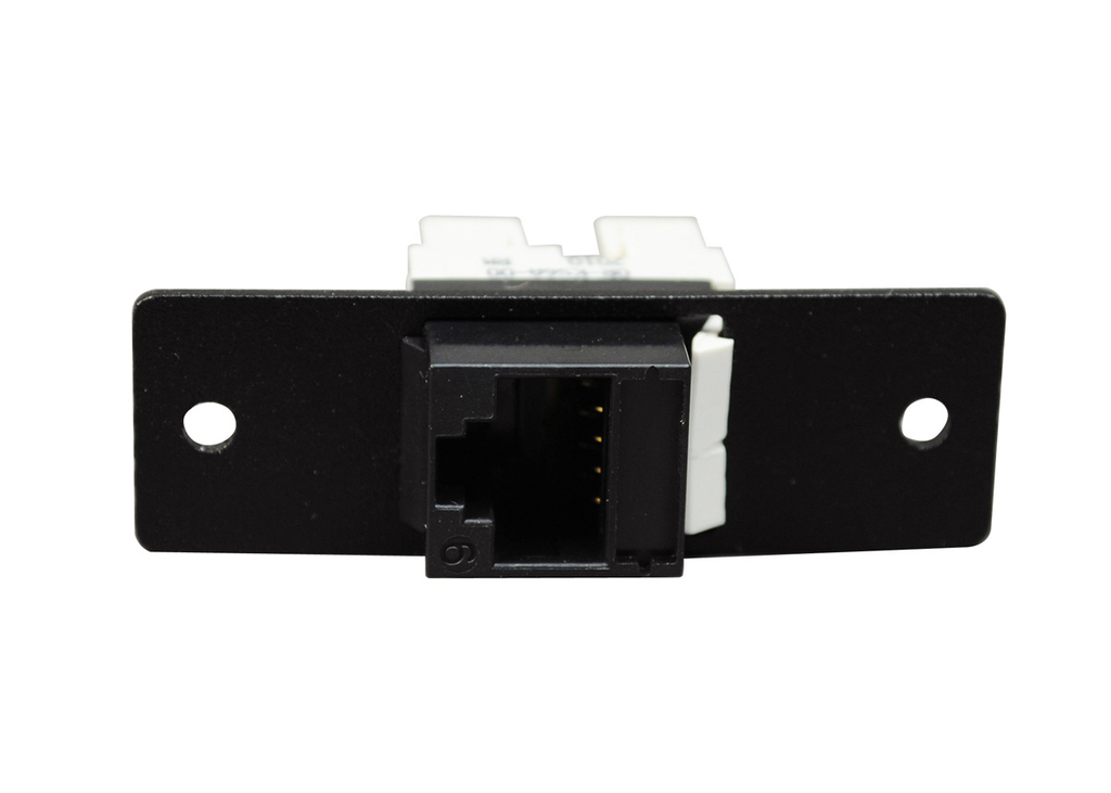 Product image for Wiremold AV9015BK Keystone CAT6 Jack Plate