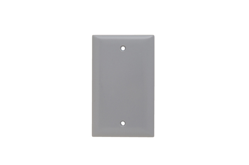 Product image for Pass & Seymour SP13-GRY 1Gang Wall Plate, Blank, Standard - Gray