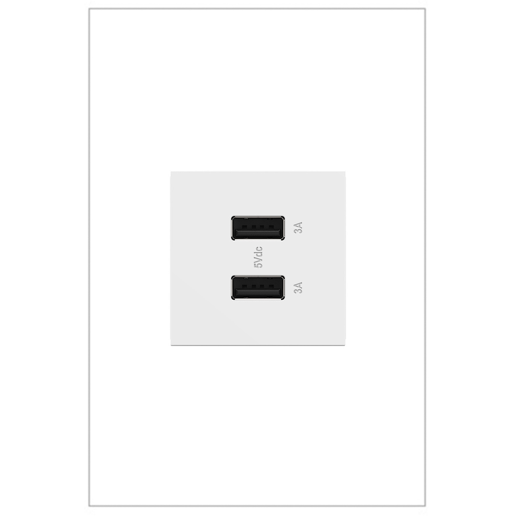 Product image for ADO ARUSB2AA6W4 DUAL USB, TYPE A/A,