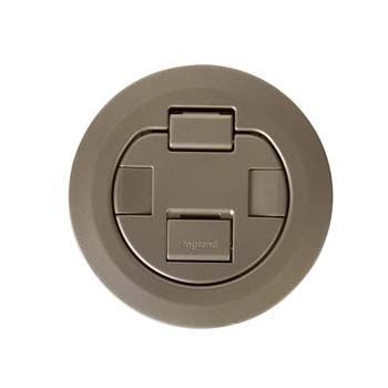 Product image for Wiremold 4ATCP2RBS 4AT-Series Prewired Dual Service Style Evolution™ Poke-Thru Device-Brass