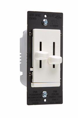 Product image for Pass & Seymour LSDC-16IV Fan Speed / Dimmer Control, 3-Speed Single Pole - Ivory