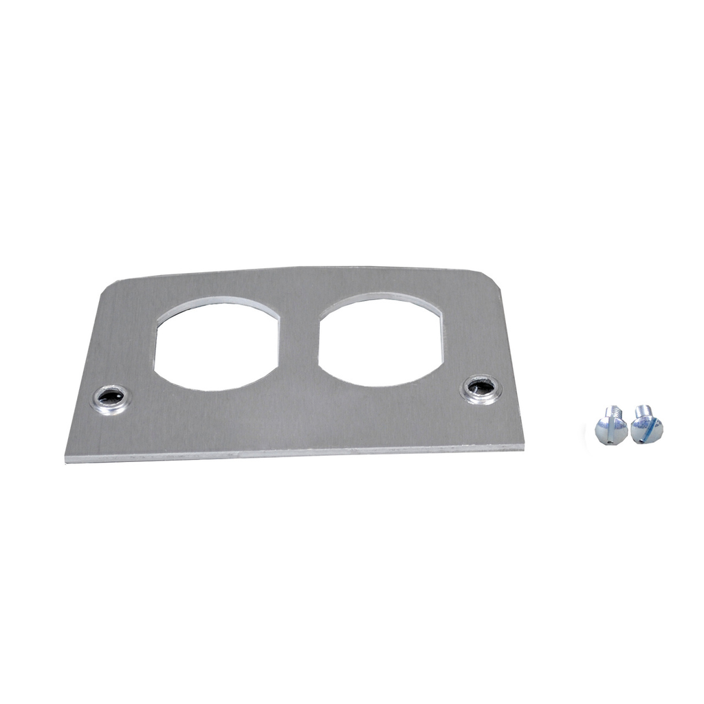 Product image for Wiremold 500DR 2-5/8 x 4-1/2" Service Fitting Duplex Face Plate