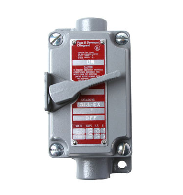Product image for Pass & Seymour 7813-EX 30 Amp 120/240/480/600 VAC 3-Pole 3-Phase AC Manual Motor Controller Switch