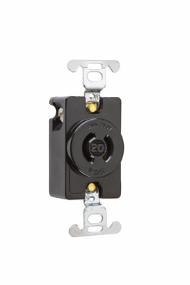 Product image for Pass & Seymour 7210 Receptacle Single 20A 250V Turnlok