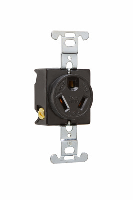Product image for Pass & Seymour 7621 Single Receptacle 2pole 3wire 20A 277V Grounding