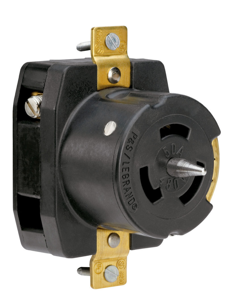 Product image for Pass & Seymour CS8469 2pole 3wire 480V Receptacle